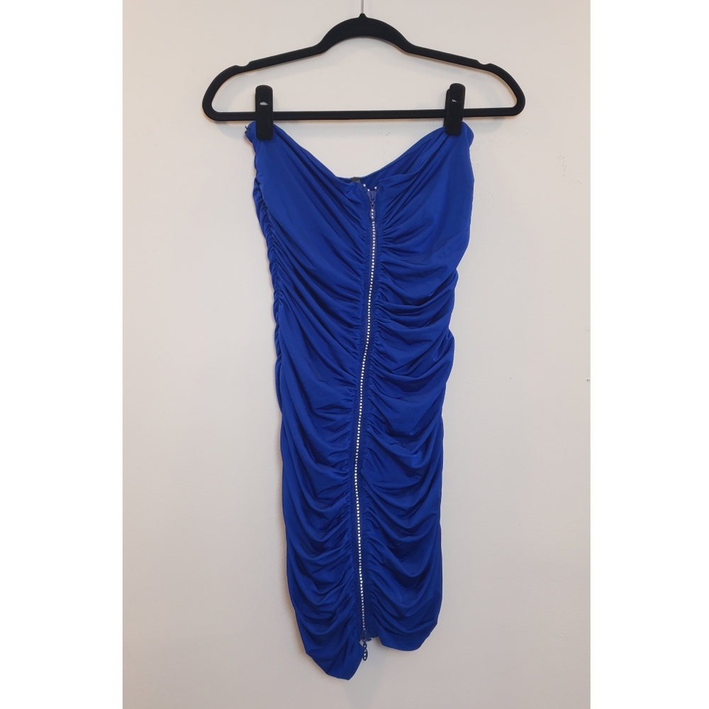 Royal Blue Rhinestone Dress